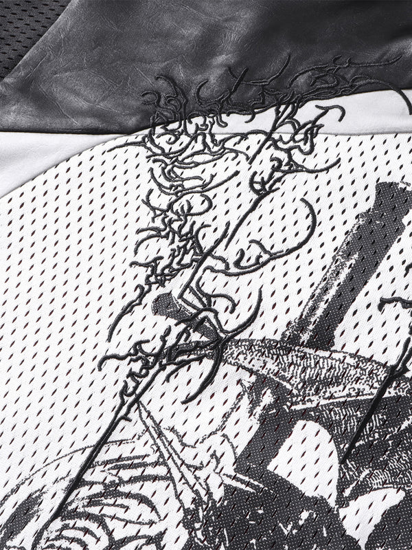 LUMINOUS DAWN SWORDSHIELD SPECTER PRINTED RUGBY L/S TEE