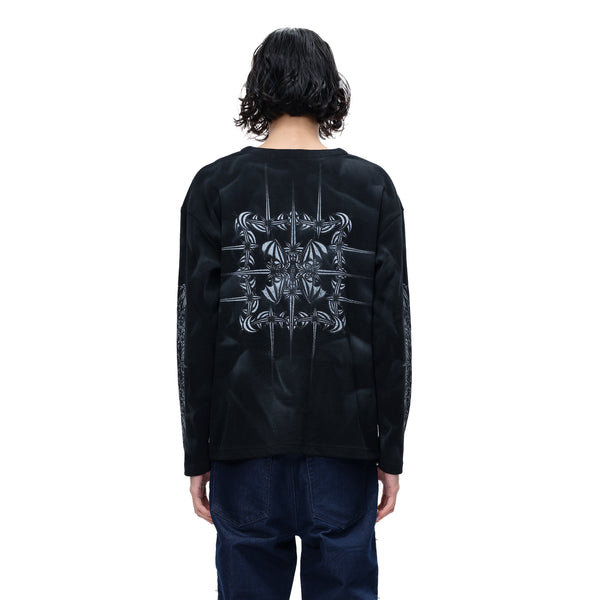 LUMINOUS DAWN WAFFLE-KNIT L-S TEE