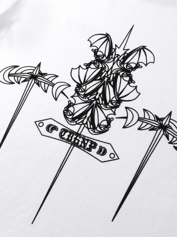 LUMINOUS DAWN FLOCKED L/S TEE