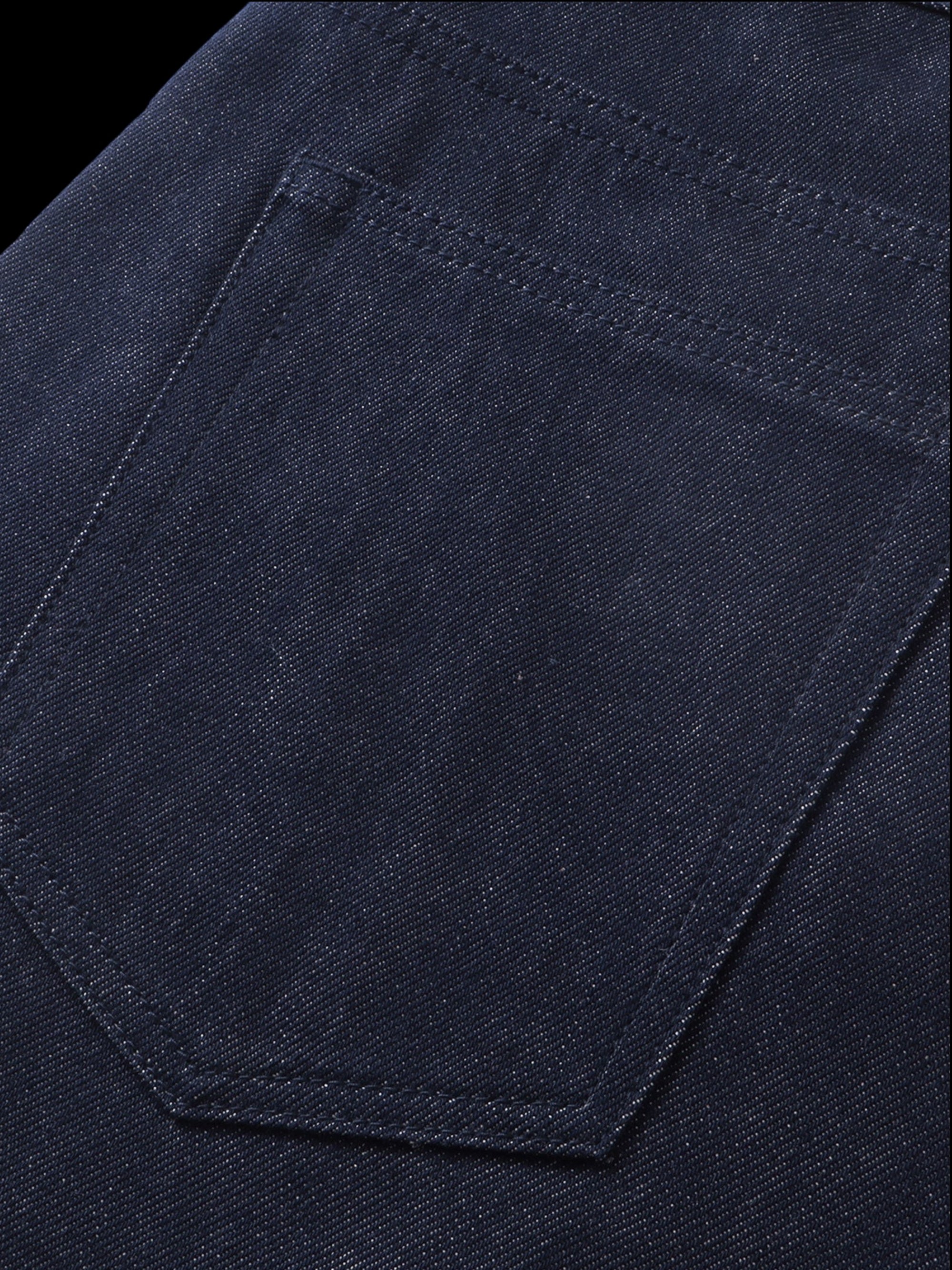 TBHNP Luminous Dawn button-fly wide-leg jeans, dark blue — men's streetwear denim