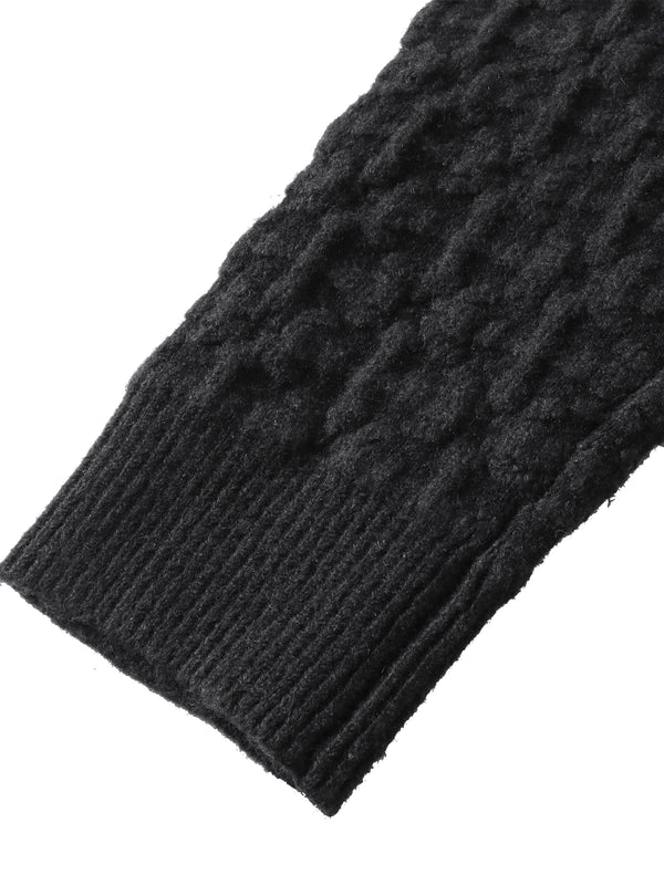 LUMINOUS DAWN RHINESTONE COLLARED CARDIGAN