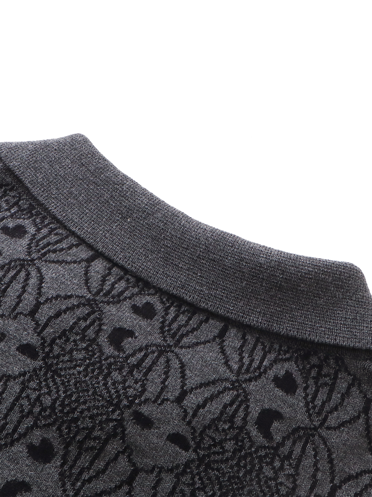 LUMINOUS DAWN BAT PATTERN POLO TEE
