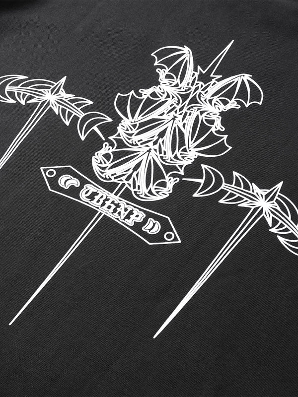 LUMINOUS DAWN FLOCKED L/S TEE