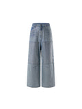 LUMINOUS DAWN RHINESTONE PEARL MESH JEANS