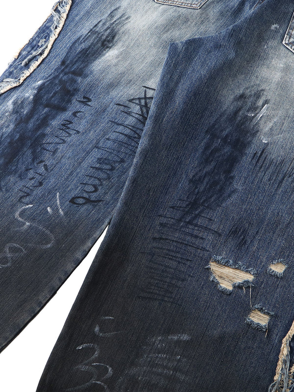 LUMINOUS DAWN GRAFFITI JEANS