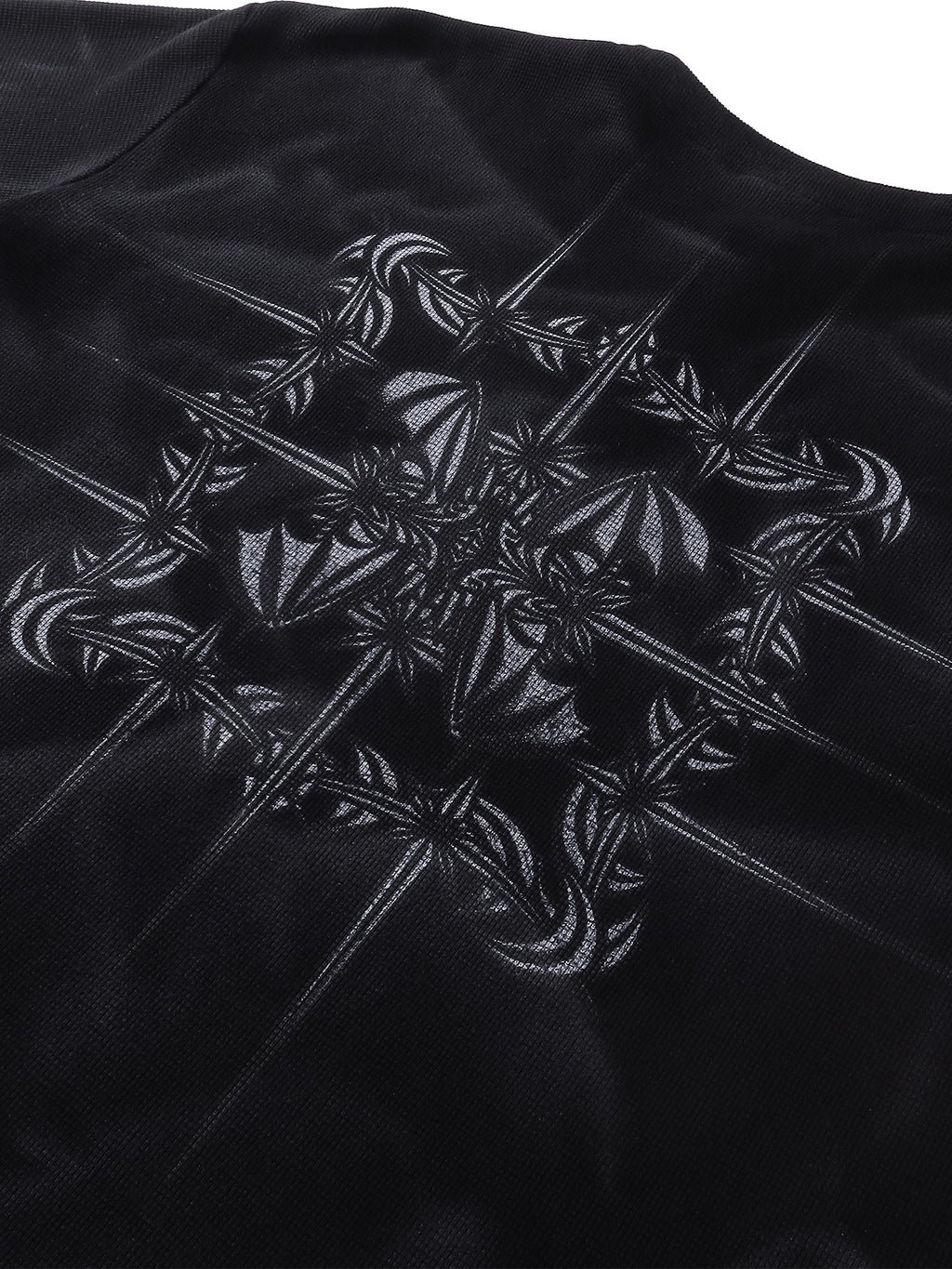 LUMINOUS DAWN WAFFLE-KNIT L-S TEE