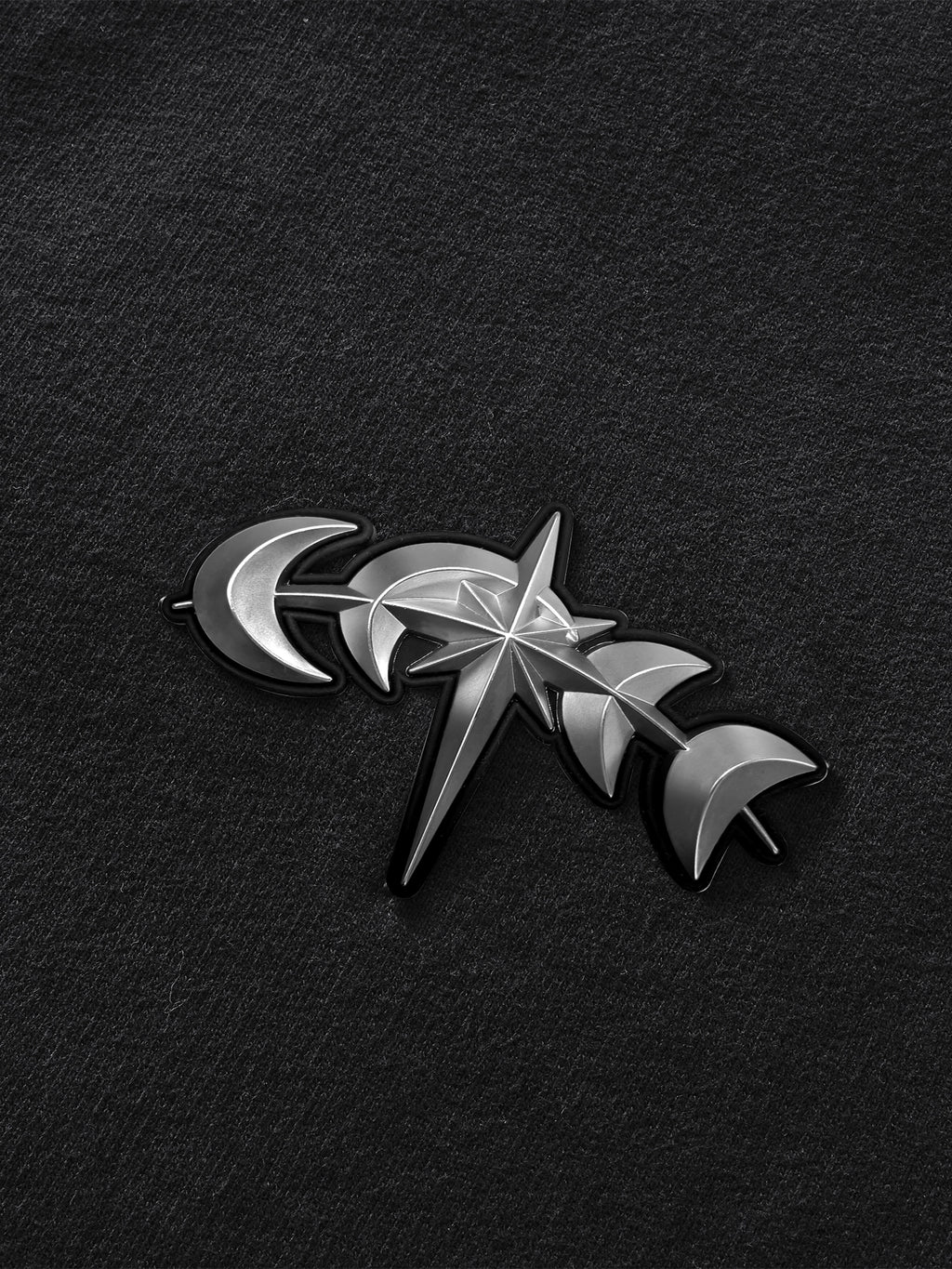 LUMINOUS DAWN ASTRAL LOGO FLOCKED PANTS