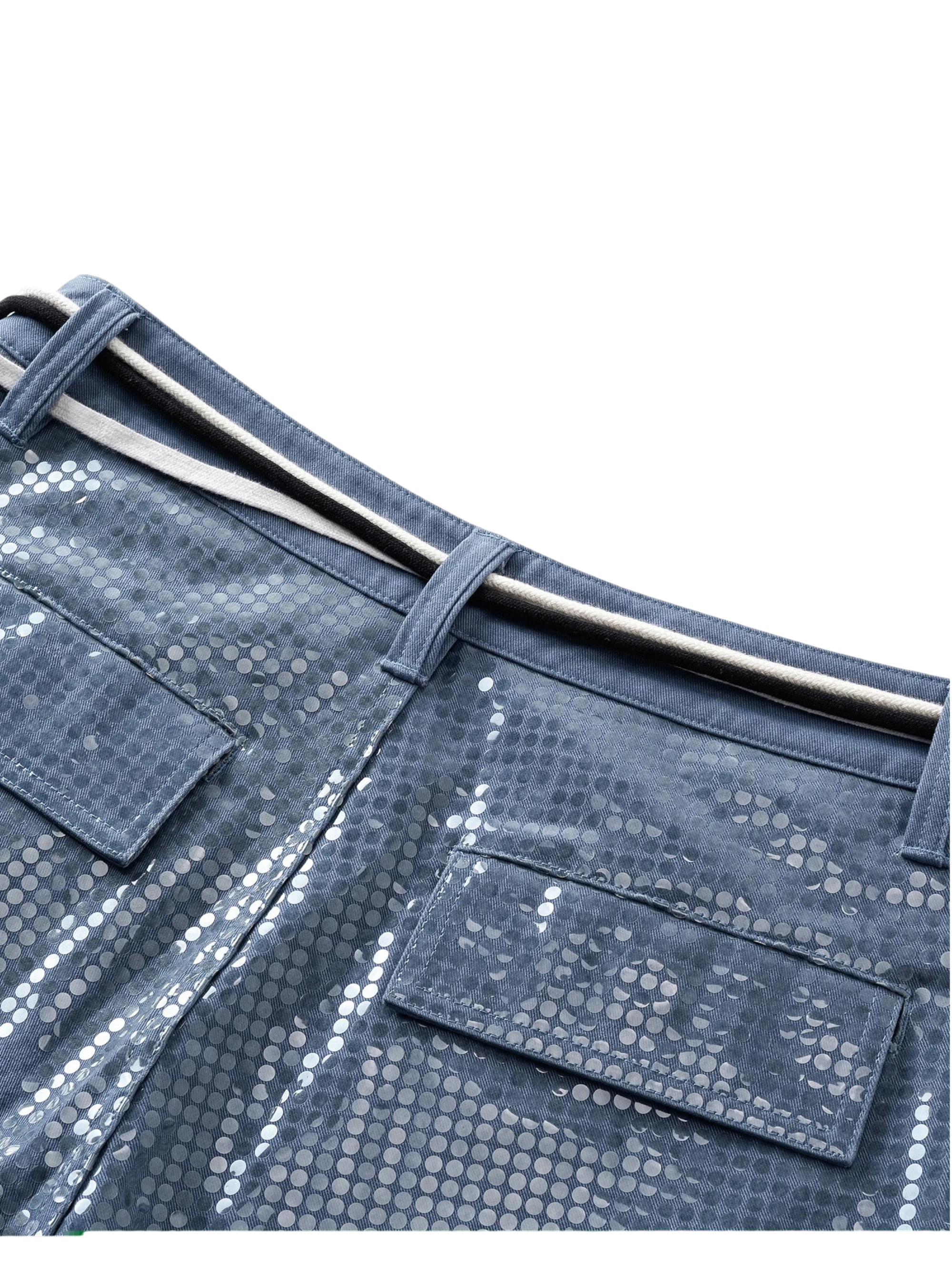 TBHNP Disciple sequin wide-leg work pants — men's streetwear pants