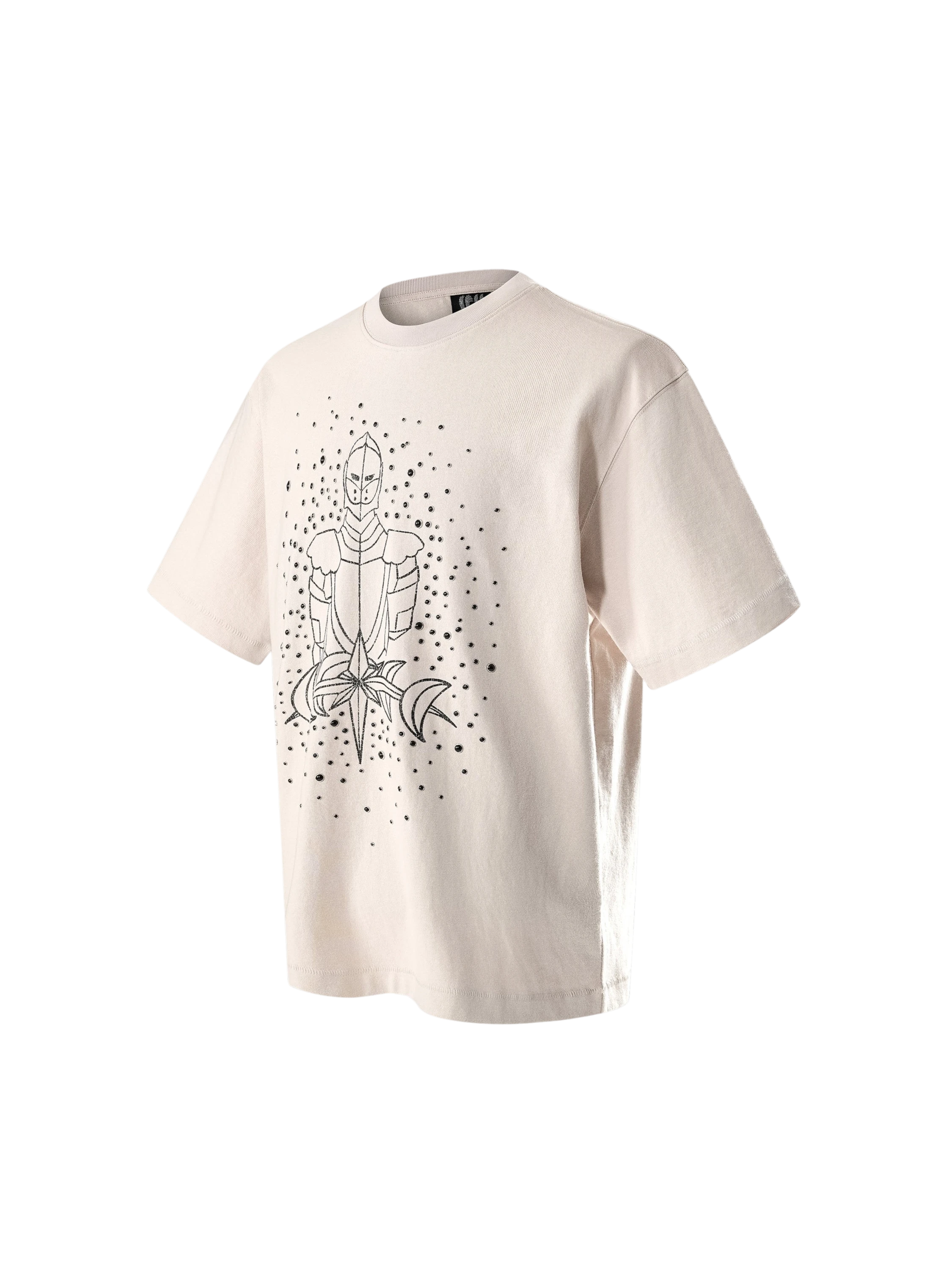 TBHNP Luminous Dawn sketch knight rhinestone t-shirt — men's streetwear graphic tee
