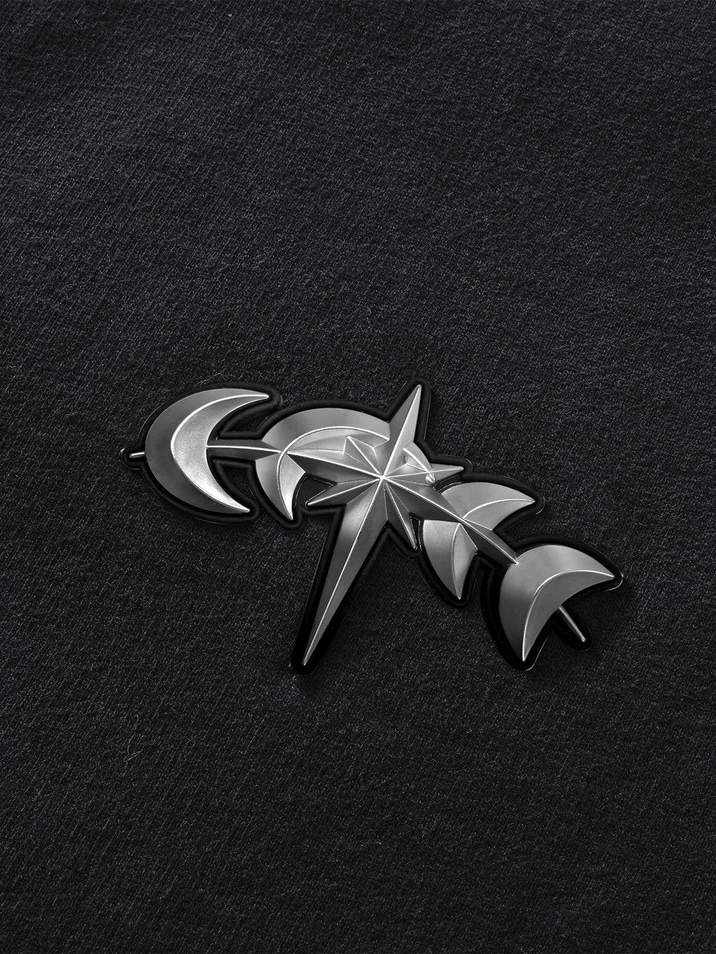 Dark Grey Luminous Dawn pants, hem construction detail