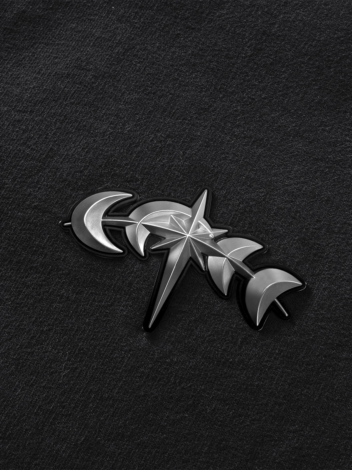 Dark Grey Luminous Dawn pants, hem construction detail