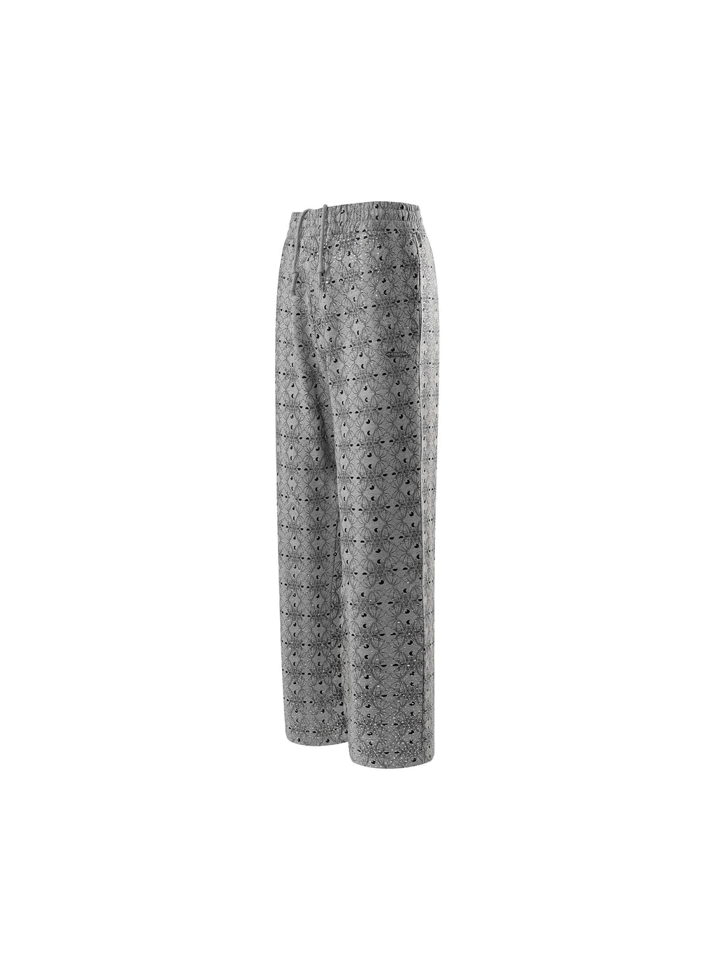 LUMINOUS DAWN DARK PATTERN RHINESTONE PANTS