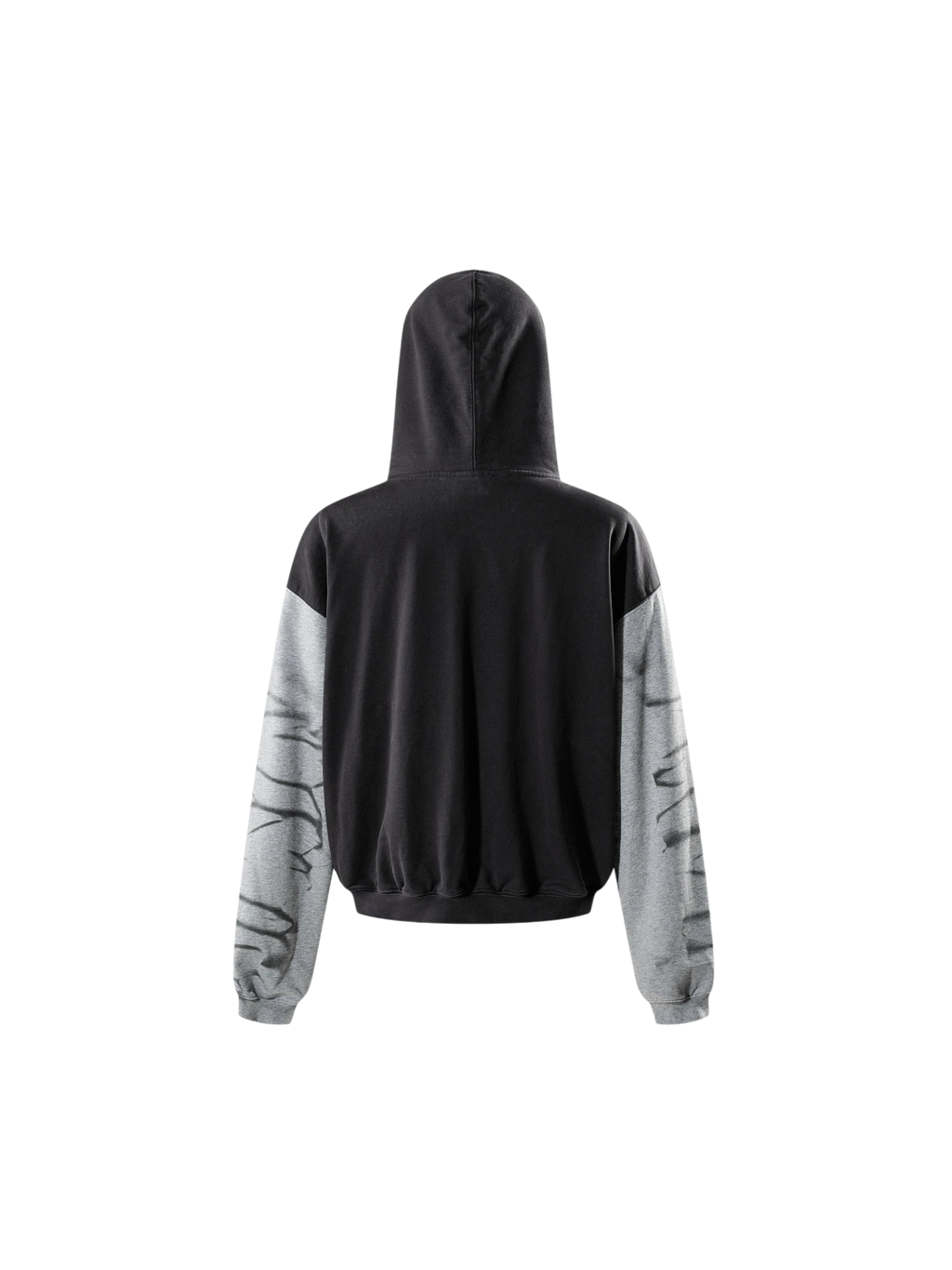 LUMINOUS DAWN WASHED TWO-TONE PRINTED HOODIE