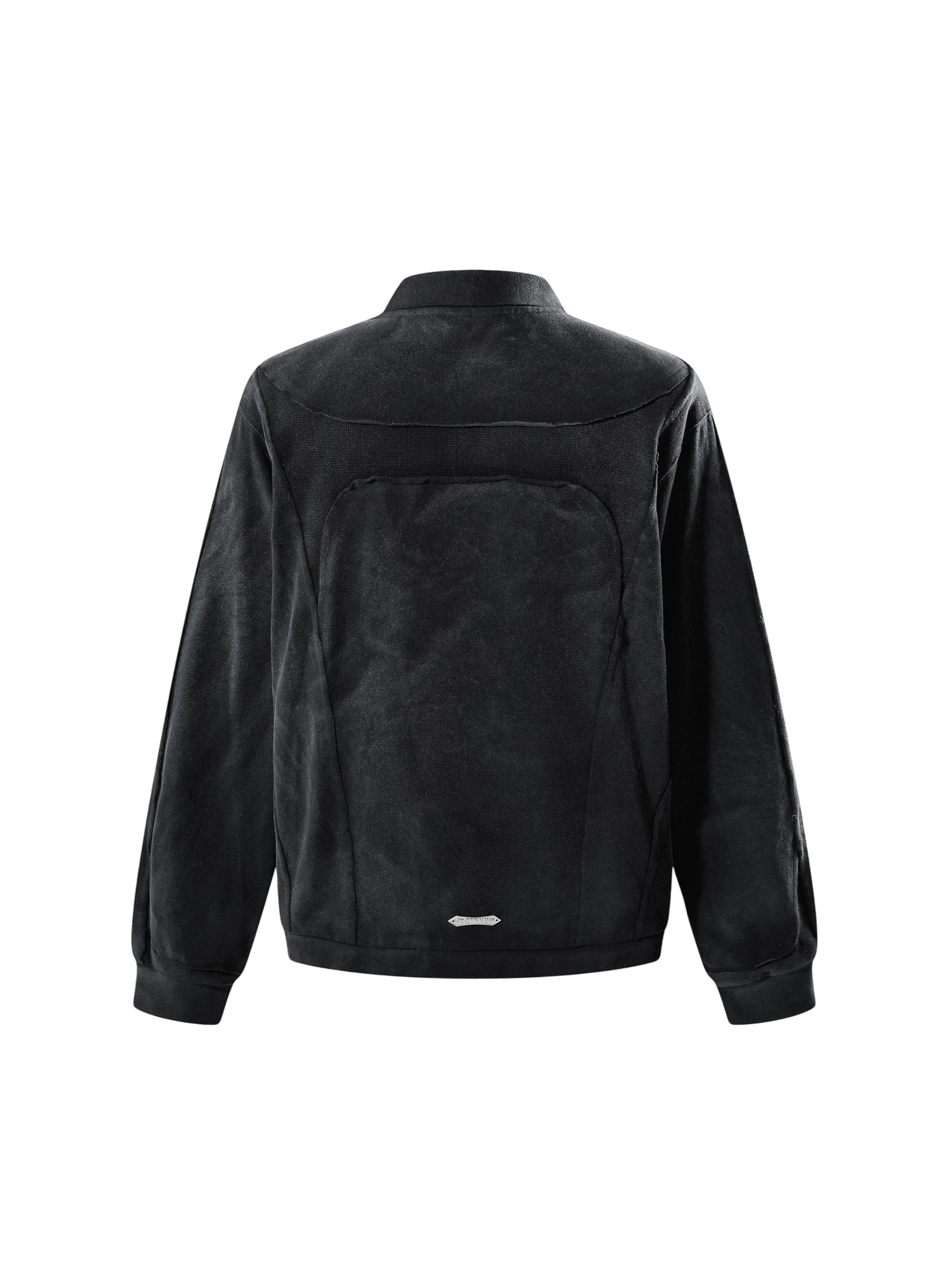 TBHNP Luminous Dawn structured seam long-sleeve polo shirt — men's streetwear polo