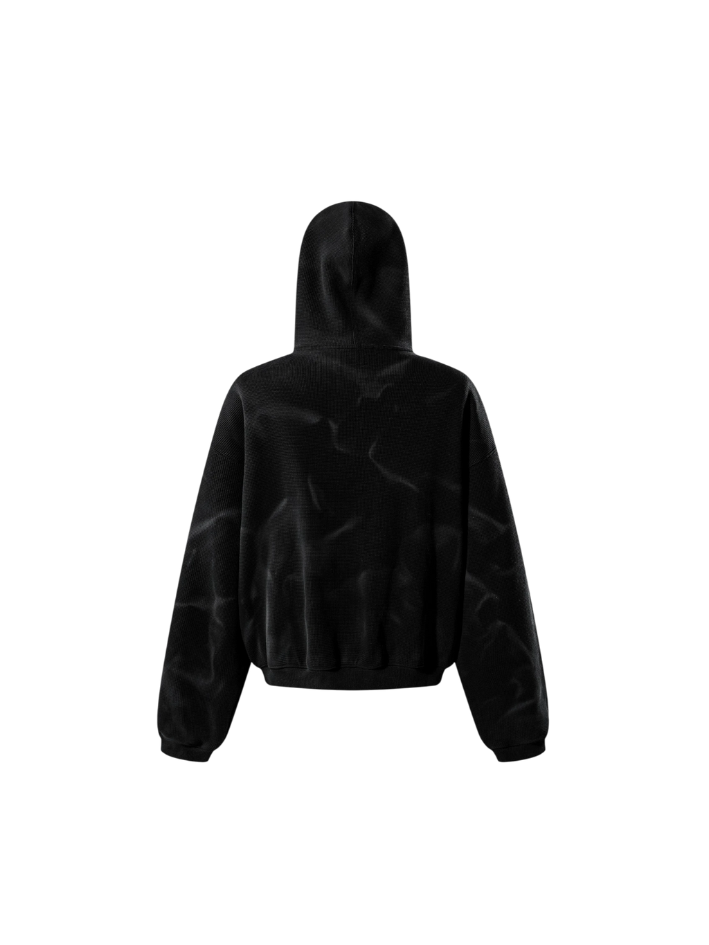 LUMINOUS DAWN EMBROIDERED LOGO TEXTURED HOODIE