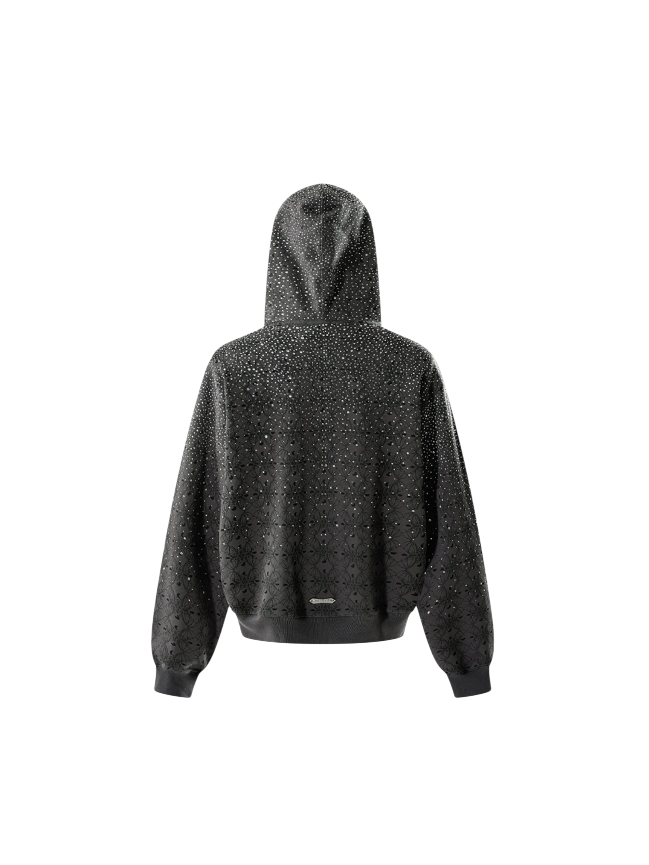 TBHNP Luminous Dawn all-over rhinestone zip hoodie — men's streetwear hoodie