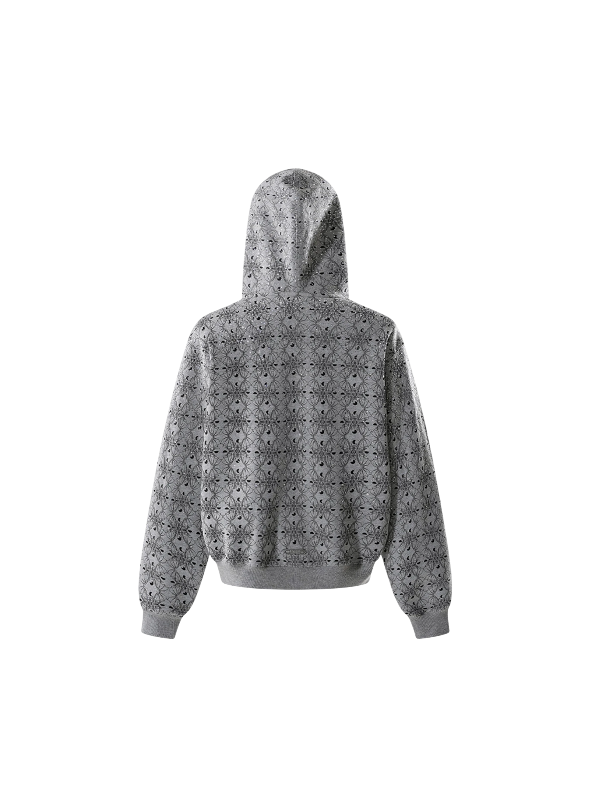 TBHNP Luminous Dawn all-over rhinestone zip hoodie — men's streetwear hoodie