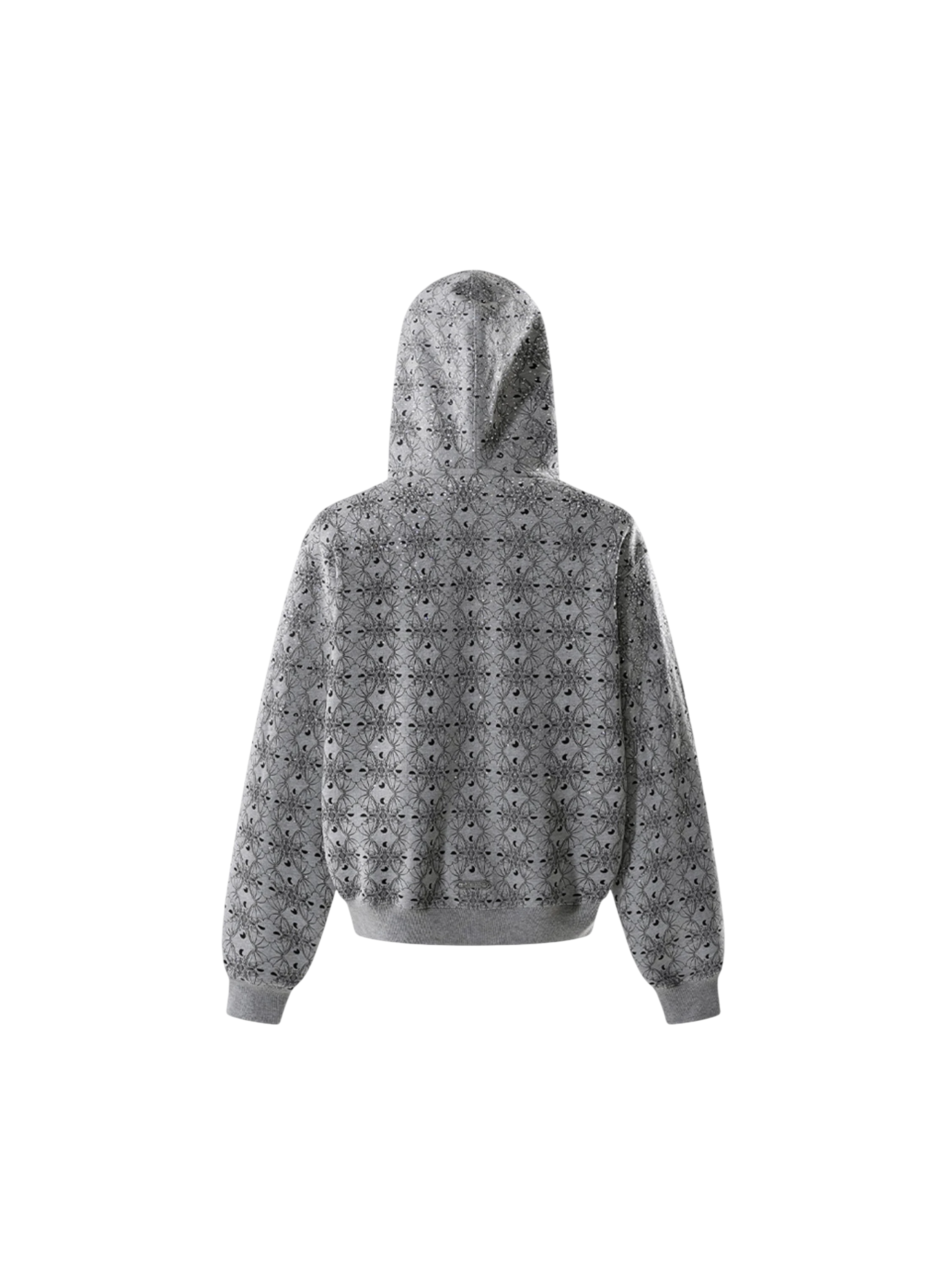 TBHNP Luminous Dawn all-over rhinestone zip hoodie — men's streetwear hoodie