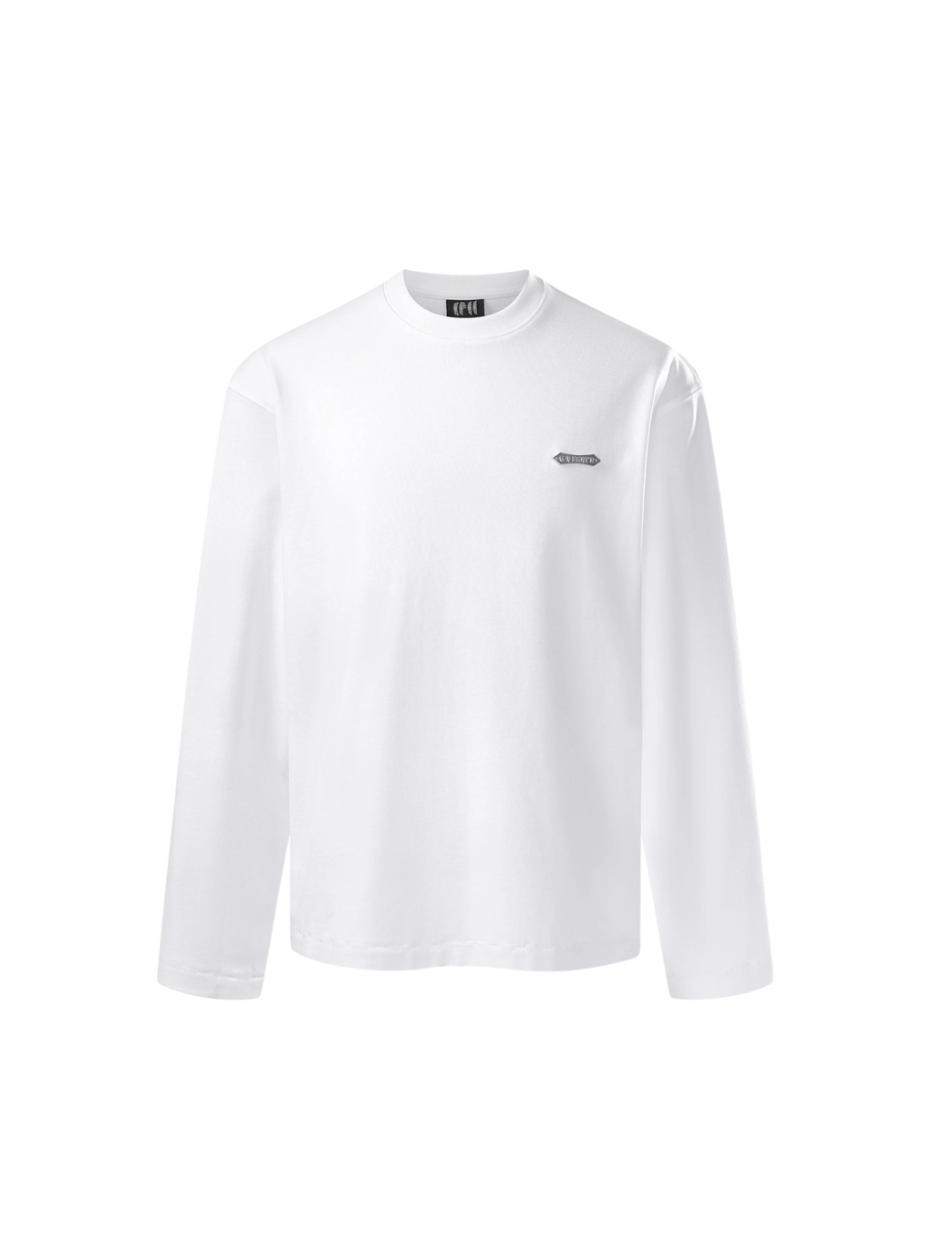 TBHNP Luminous Dawn flocked logo long-sleeve tee — men's streetwear graphic tee