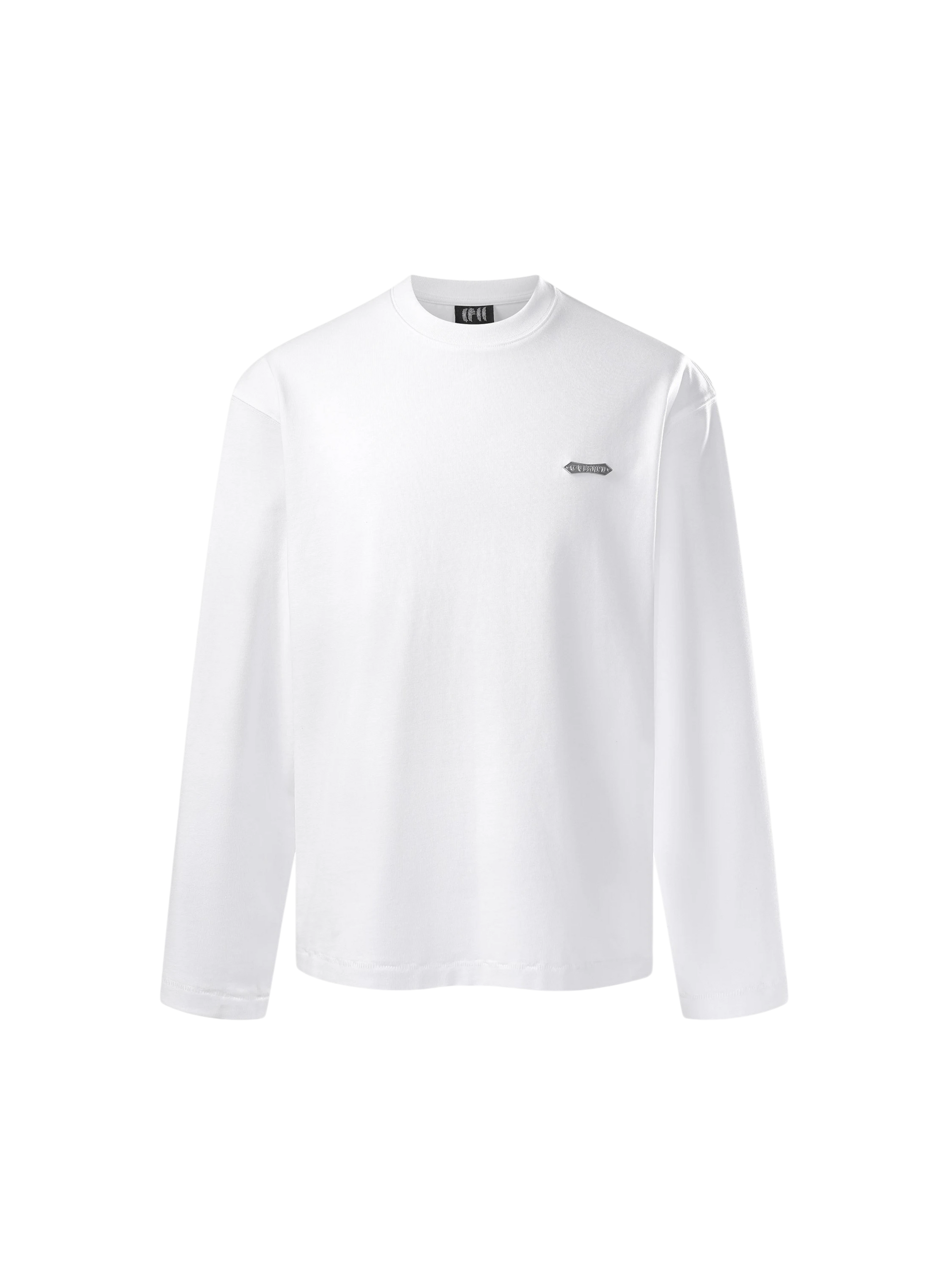 TBHNP Luminous Dawn flocked logo long-sleeve tee — men's streetwear graphic tee
