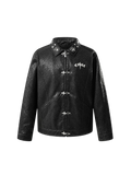 LUMINOUS DAWN STRUCTURED PATCHWORK LEATHER JACKET