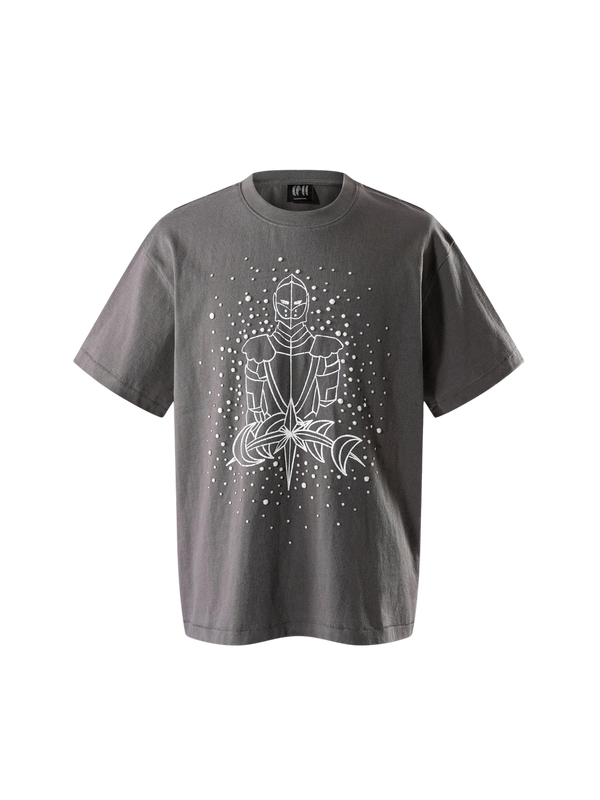 LUMINOUS DAWN SKETCH KNIGHT 刺繡水鑽 Tee