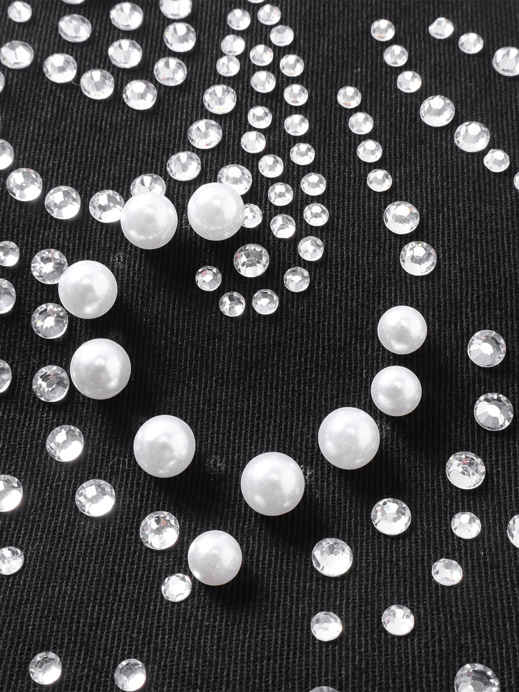 LUMINOUS DAWN PEARL RHINESTONE ZIP JACKET