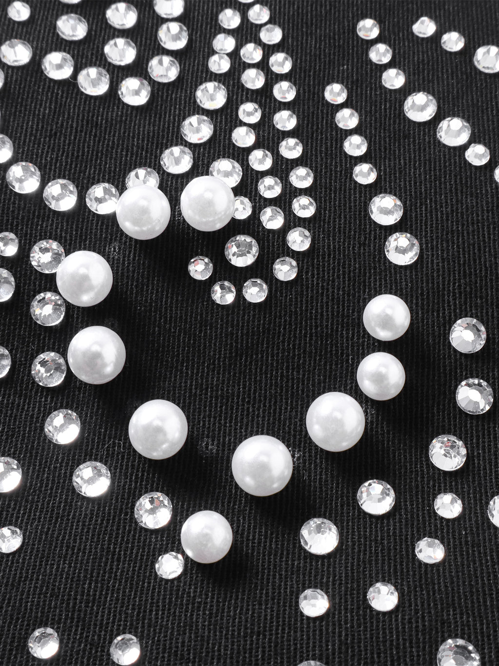 LUMINOUS DAWN PEARL RHINESTONE ZIP JACKET