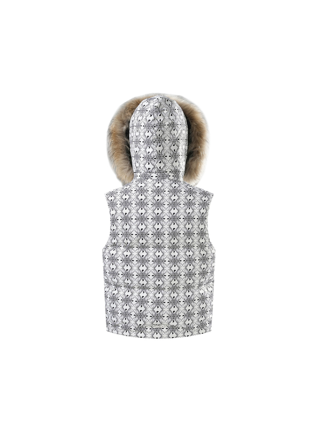LUMINOUS DAWN BAT PATTERN DOWN VEST