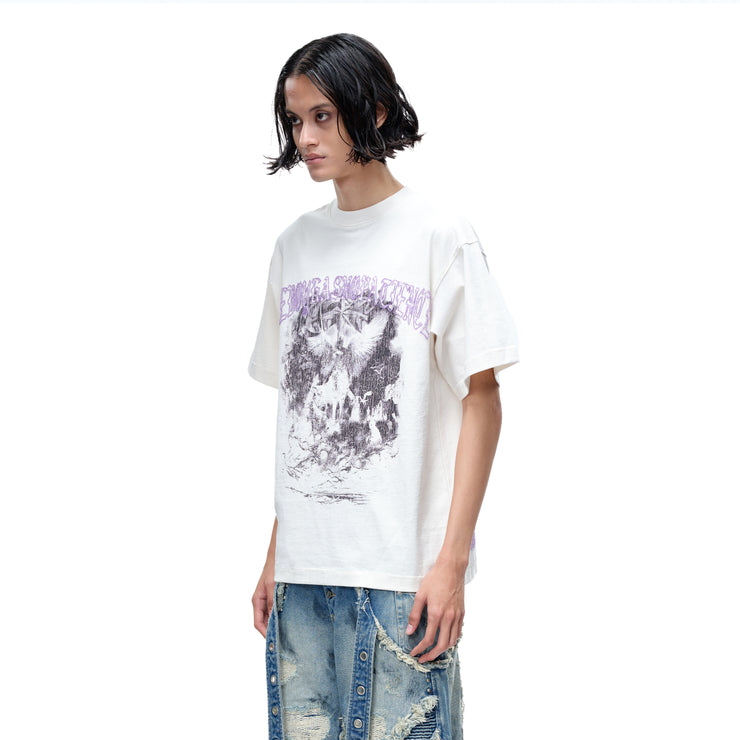 LUMINOUS DAWN DISTRESSED PATTERN S/S TEE