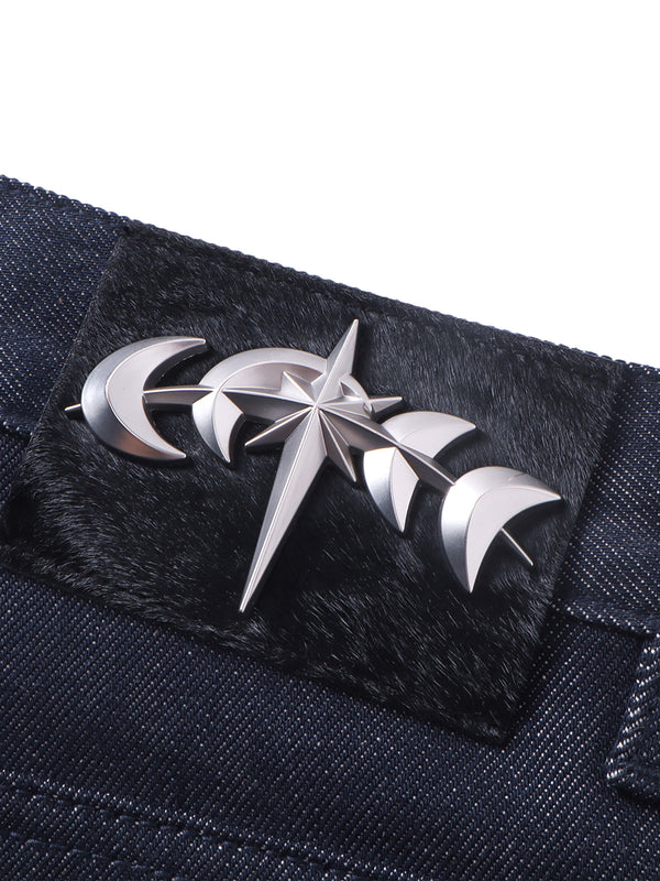 LUMINOUS DAWN BUTTON-FRONT JEANS