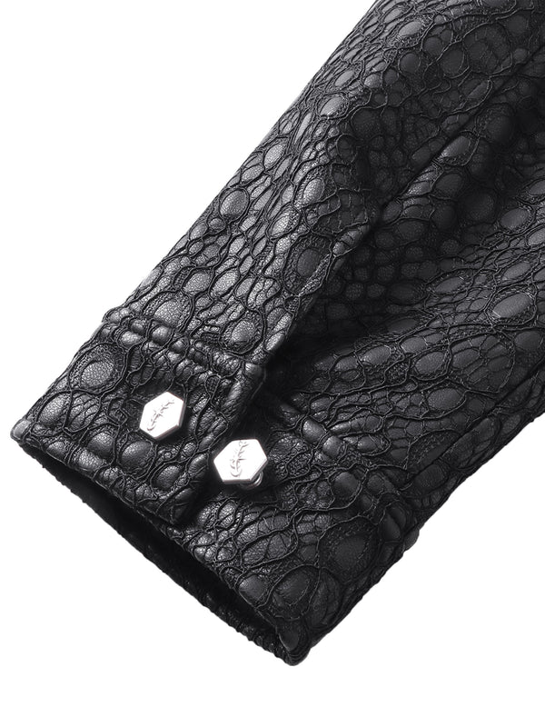 LUMINOUS DAWN STRUCTURED PATCHWORK JACKET