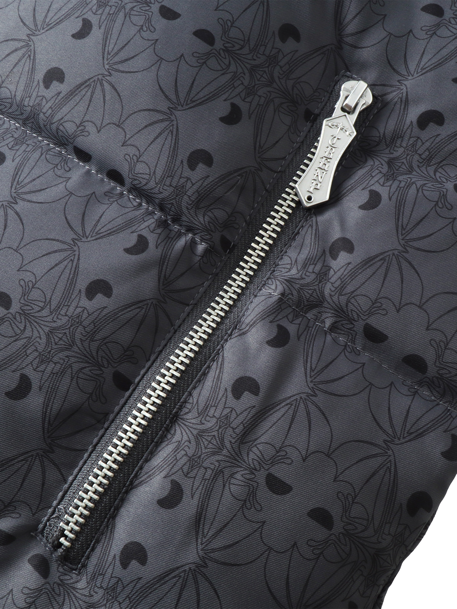 LUMINOUS DAWN BAT PATTERN DOWN VEST
