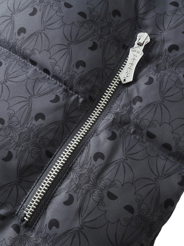 LUMINOUS DAWN BAT PATTERN DOWN VEST