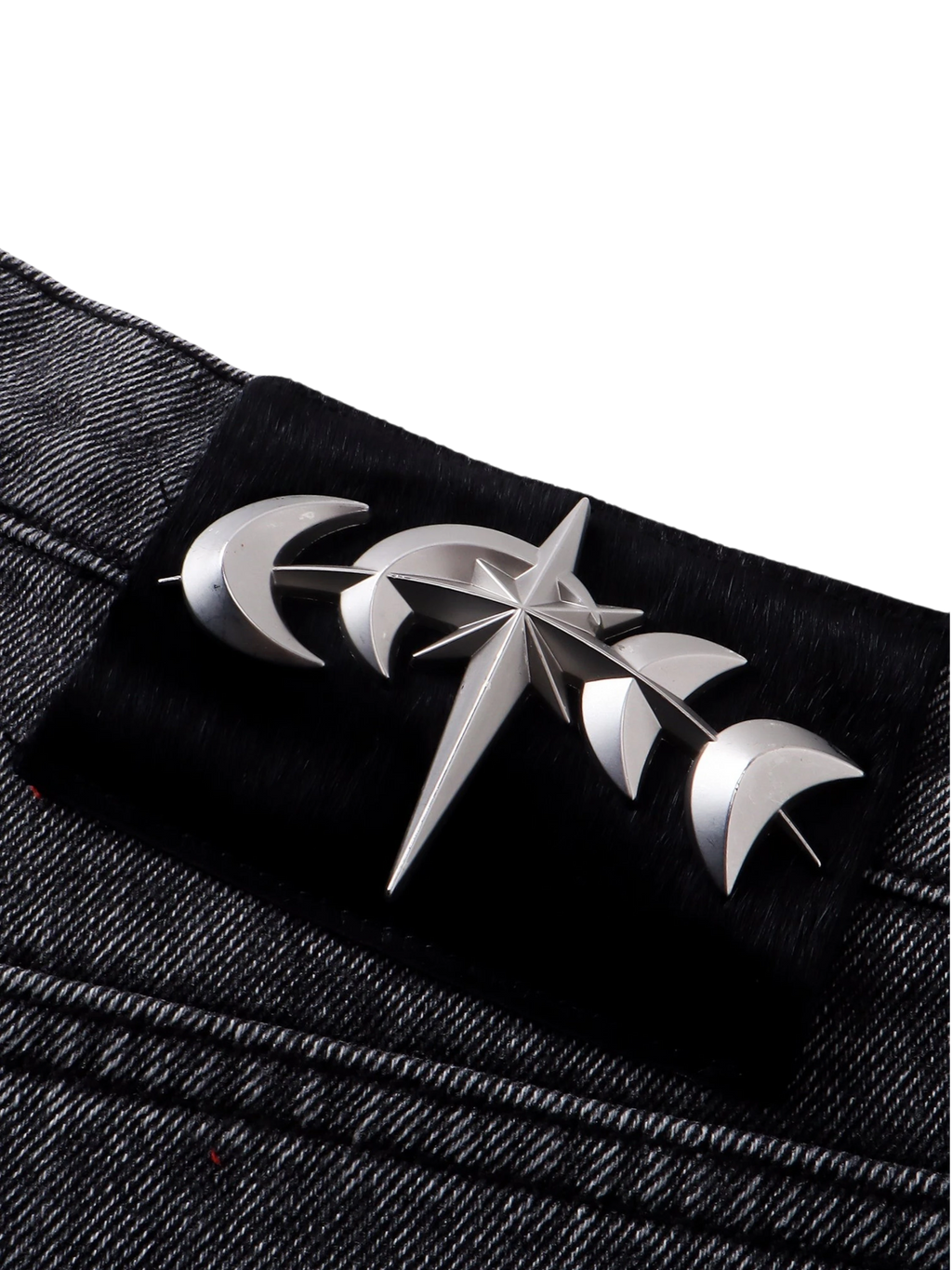 TBHNP Luminous Dawn cobweb rhinestone cropped jeans — men's streetwear denim