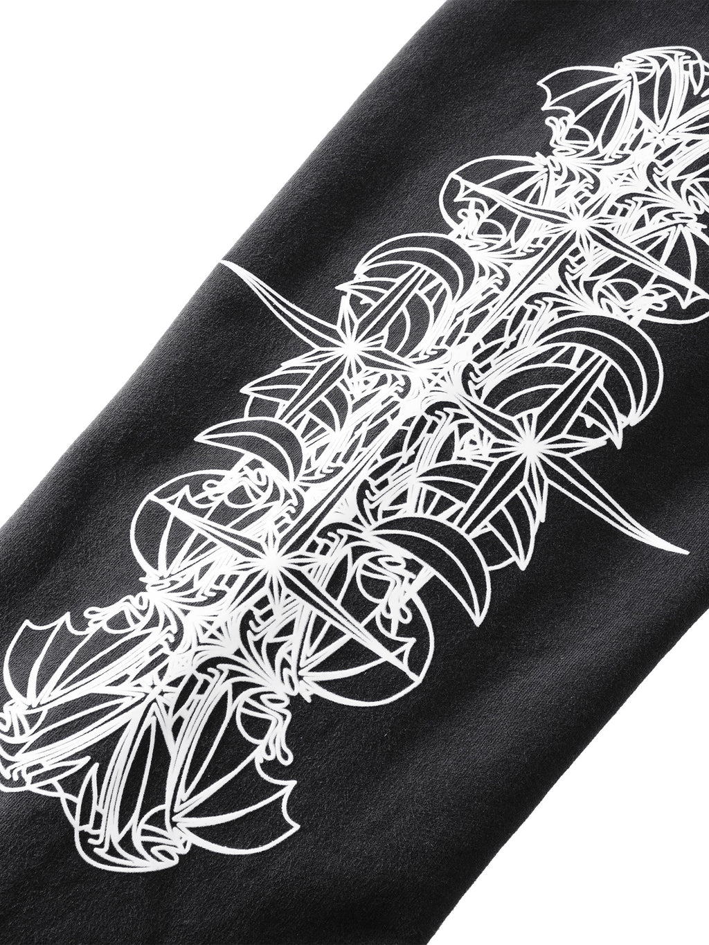 LUMINOUS DAWN ASTRAL LOGO FLOCKED PANTS