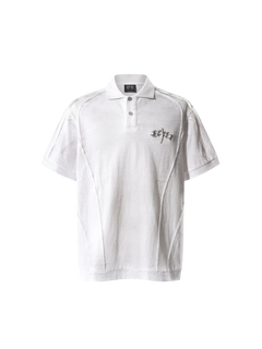 TBHNP Luminous Dawn structured seam polo shirt — men's streetwear short-sleeve polo