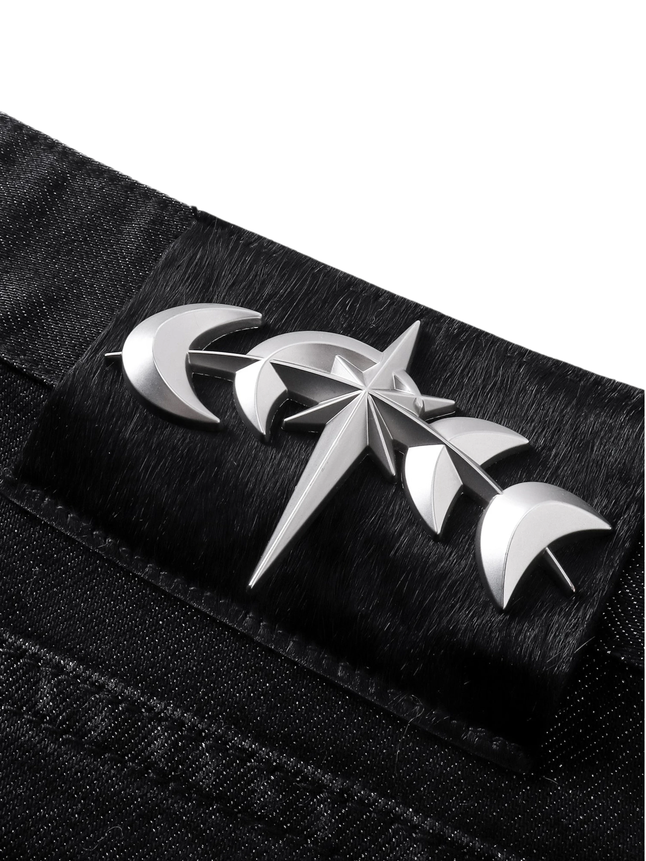 TBHNP Luminous Dawn astral logo coated flare jeans, black — men's streetwear denim