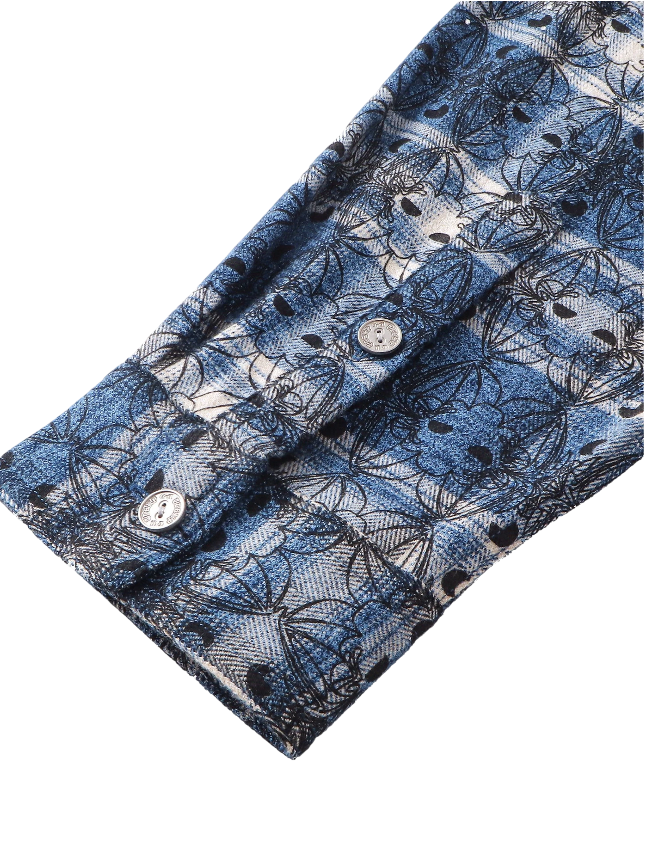 TBHNP Luminous Dawn Shadowbat buckle plaid flannel shirt — men's gothic streetwear button-up