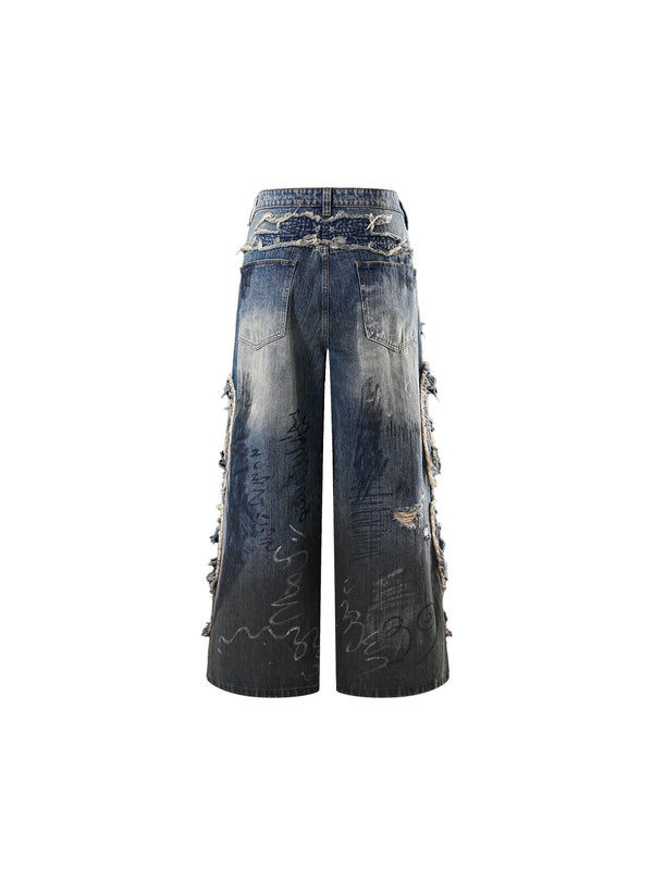 LUMINOUS DAWN GRAFFITI JEANS