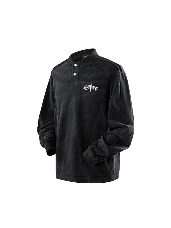 LUMINOUS DAWN STRUCTURED POLO L/S TEE