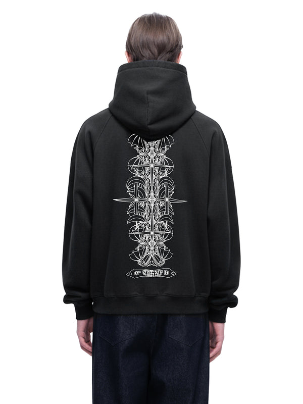 LUMINOUS DAWN FLOCKED HOODIE