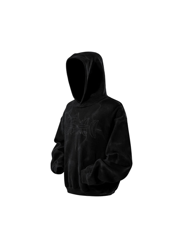 LUMINOUS DAWN EMBROIDERED LOGO HOODIE