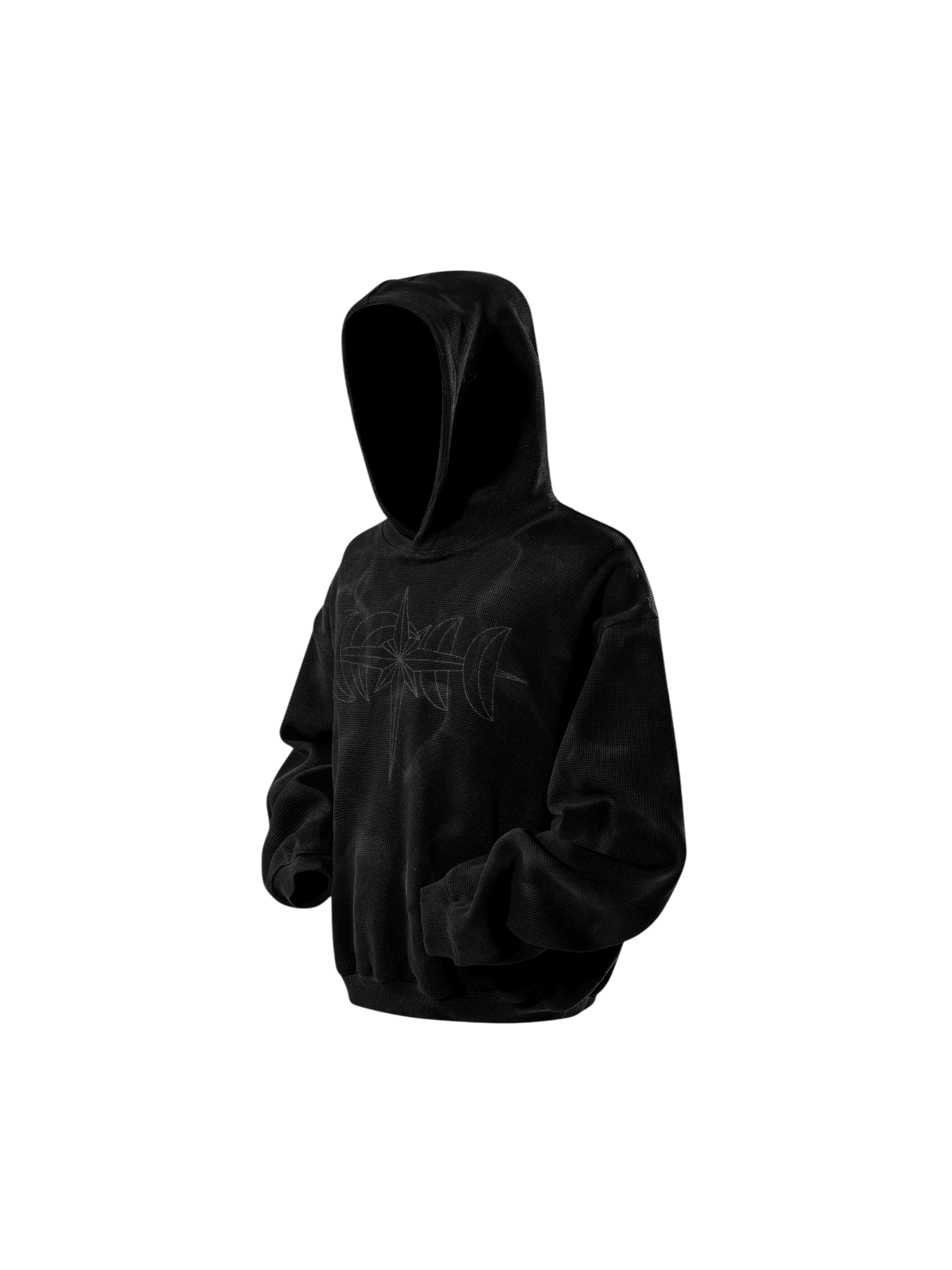 TBHNP Luminous Dawn tie-dye embroidered logo hoodie — men's streetwear hoodie
