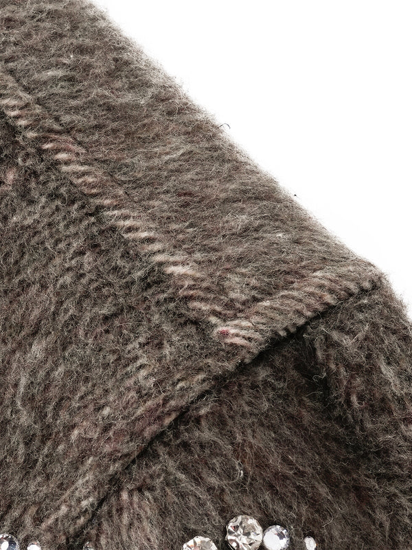 LUMINOUS DAWN RHINESTONE CROPPED SHIRT