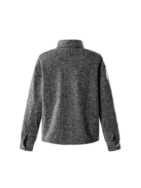 LUMINOUS DAWN RHINESTONE CROPPED SHIRT