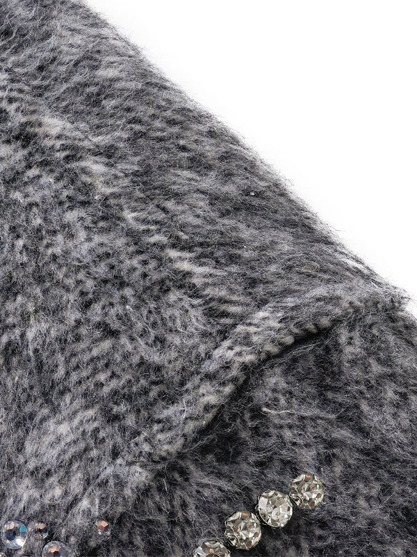 LUMINOUS DAWN RHINESTONE CROPPED SHIRT