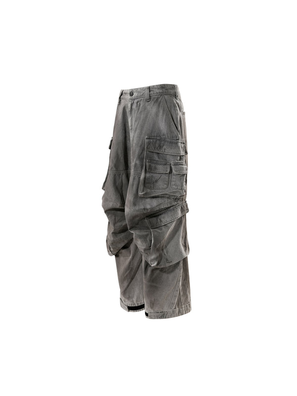 DISCIPLE ADJUSTABLE MULTI-POCKET WIPE DIRTY OVERALLS
