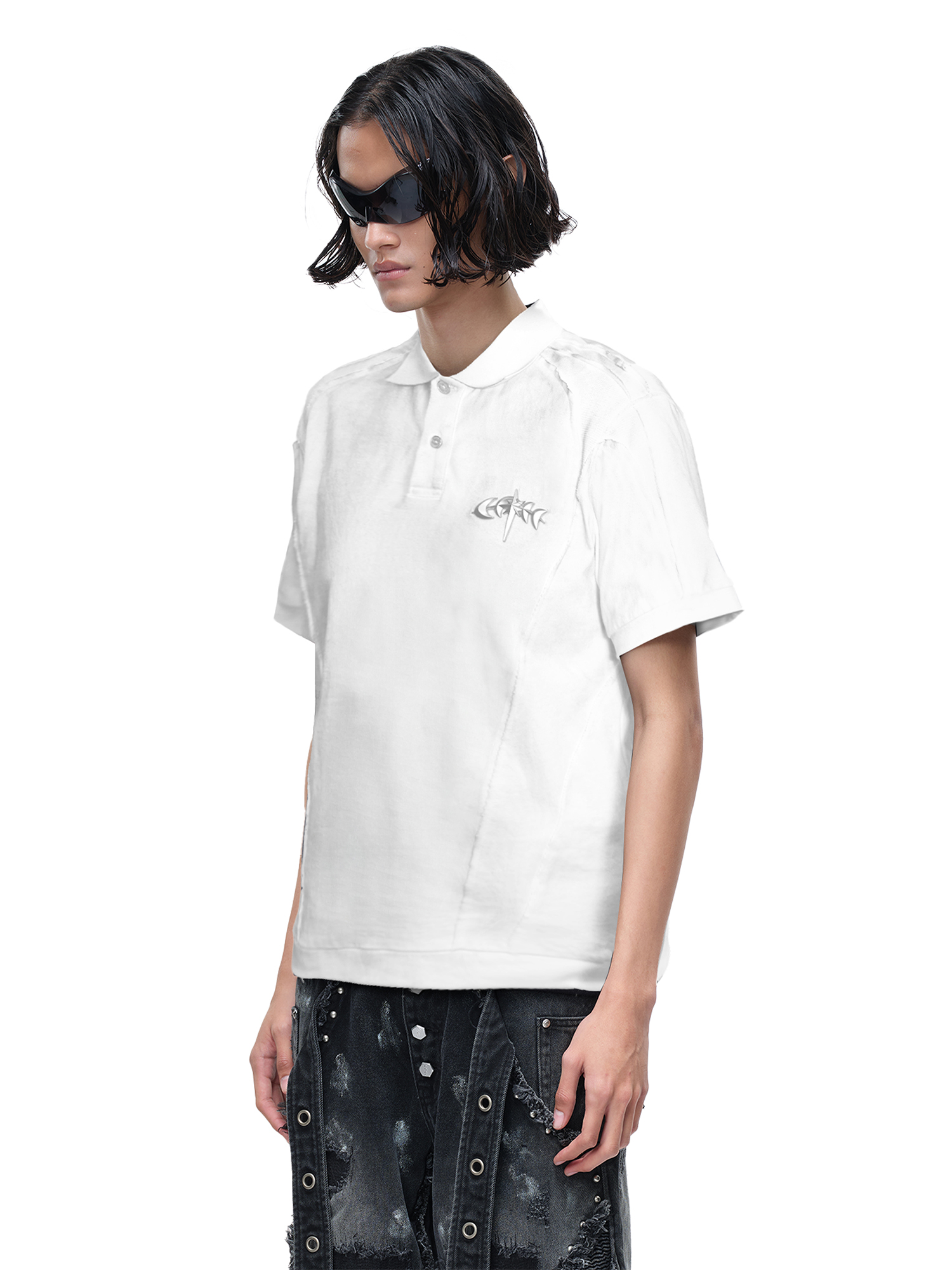 LUMINOUS DAWN STRUCTURED POLO S/S TEE