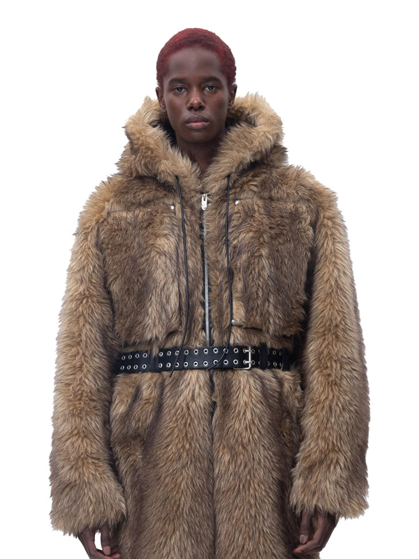 ECLIPSE OF THE BLOOD MOON BOXER FUR COAT